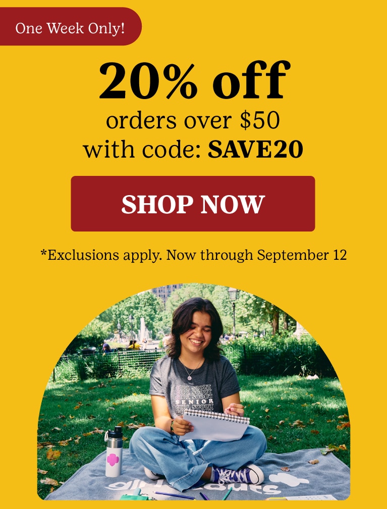 One Week Only! 20% off orders over $50 with code: SAVE20 Exclusions apply. Now through September 12