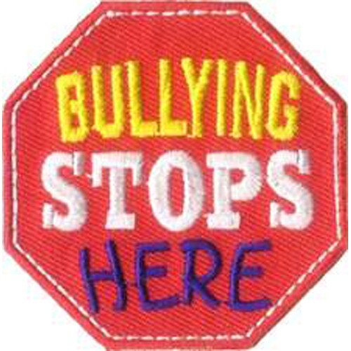 GSHG Bullying Stops Here Sew On Fun Patch Girl Scout Shop