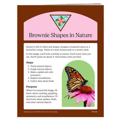 Brownie Shapes in Nature Badge Requirements Girl Scout Shop
